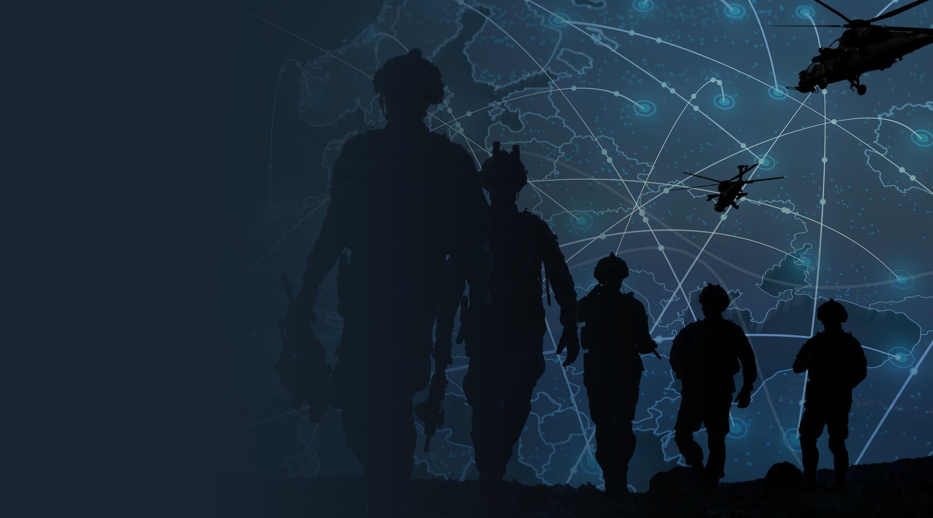 Military communications conceptual image