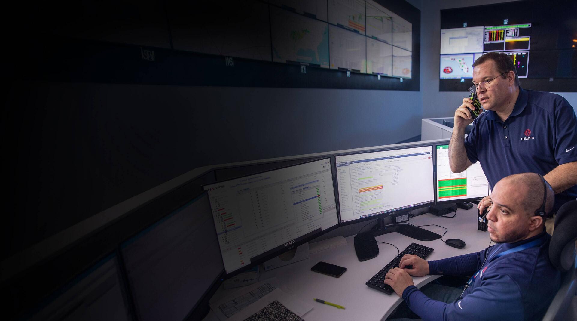 Critical communications center with dispatch consoles