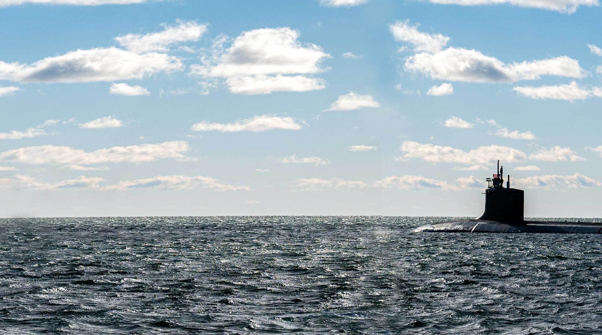 submarine at sea