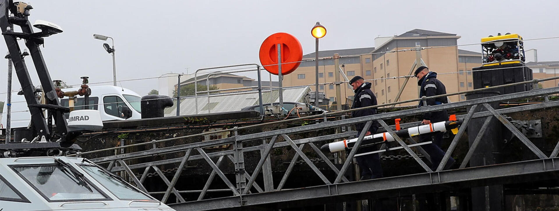 © UK MOD L3Harris Iver3 AUV being loaded onto RN Vessel. Photo: LPhot Will Haigh