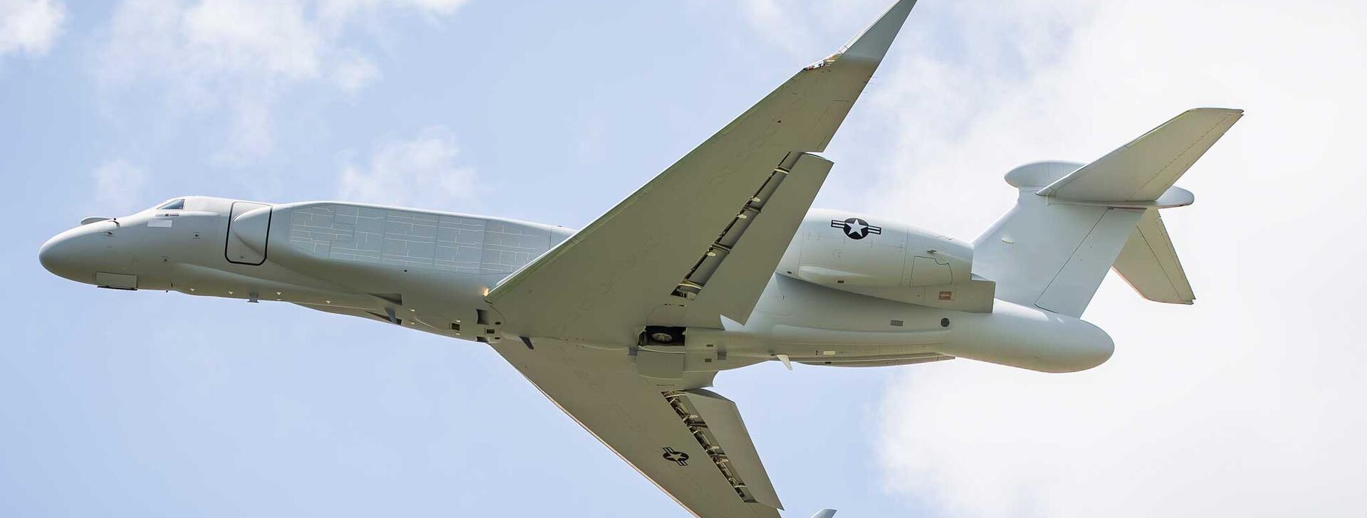 US Air Force plane in flight