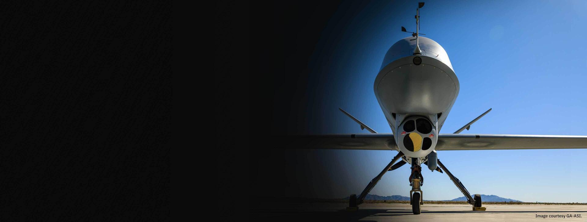 Helicopter with black fade