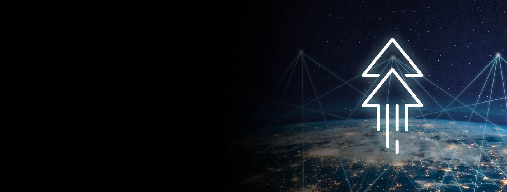 Globe with representation of SATCOM terminal rapid deployment