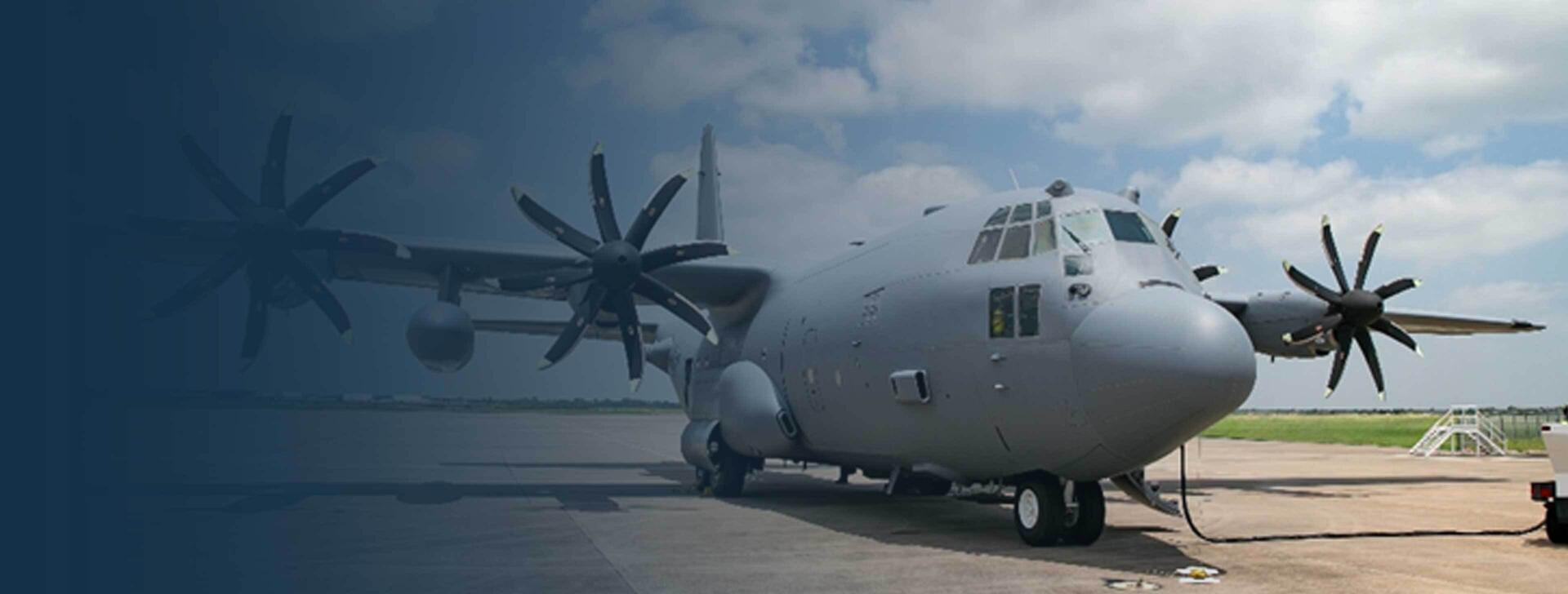 C-130 on tarmac