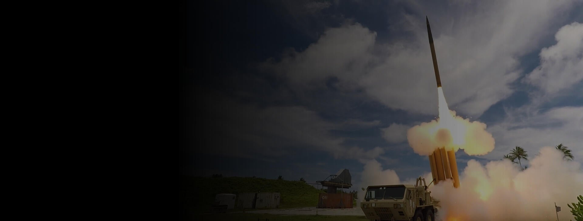 THAAD missile fires from launcher