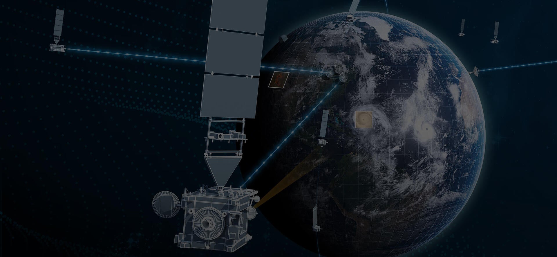 AMS banner - satellite over earth