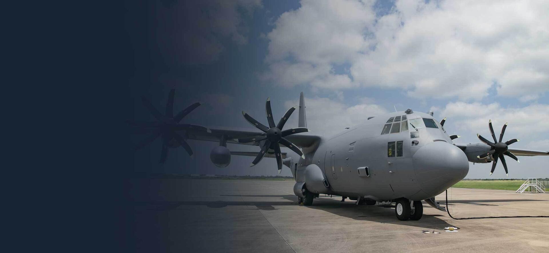C-130 on tarmac