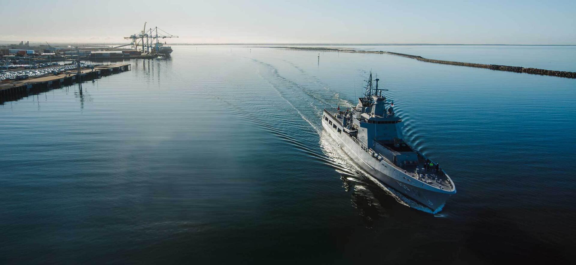ship at sea