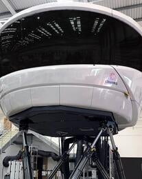 Full Flight Simulator with E2M Motion System