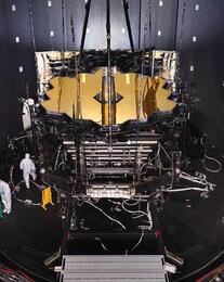 James Webb Space Telescope in testing chamber