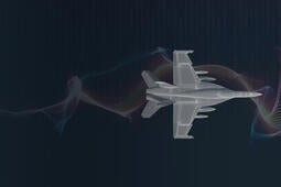 Black background with wave