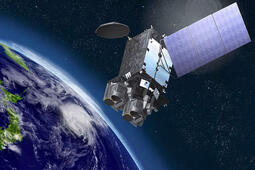 Himawari-10 satellite rendering. Thumbnail image. Copyright Mitsubishi Electric Corporation