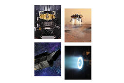 Collage of space exploration capabilities