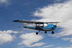 rendering of a cessna single engine in air