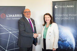 L3Harris and PentenAmio representatives at the signing ceremony at MilCIS 2025 in Canberra, Australia