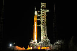 NASA’s Space Launch System rocket carrying the Orion spacecraft launches on the Artemis I flight test, Wednesday, Nov. 16, 2022, from Launch Complex 39B at NASA’s Kennedy Space Center in Florida. Photo credit: NASA.