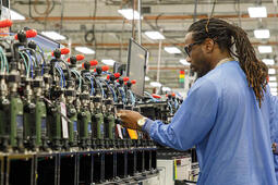 L3Harris employee and AI-powered production