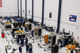 New satellites for the SDA Tranche 1 Tracking program in production at L3Harris’ manufacturing facility