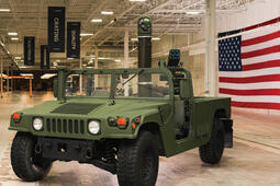 Wescam products are mounted on the back of a vehicle