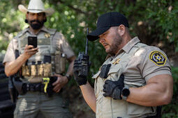 Sheriff using XL Converge™ 300P Portable Public Safety Radio