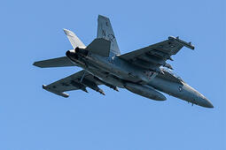 NGJ on EA-18G aircraft for low band electronic warfare