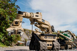 The Australian Defence Force uses L3Harris T4 and T7 robots for explosive ordnance disposal, hazardous materials response and other critical operations.