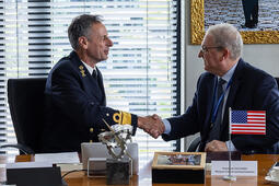 Dutch Ministry of Defence (MoD) and L3Harris Technologies sign a strategic partnership agreement at the Kromhoutkazerne in Utrecht, Netherlands