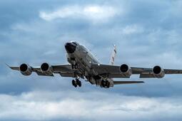 RC-135 take off