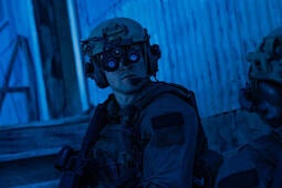 Military Police wearing BNVD Fused Night Vision Devices