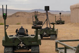 CORVUS-RAVEN counter-drone capability mounted on ARX Robotics UK GEREON UGVs