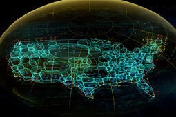 L3Harris concept graphic networks across America