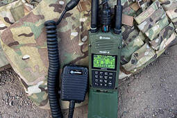 AN/PRC-163 Handheld Radio on vest