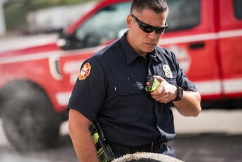 Fire Chief with XL Extreme 400P Radio and Speaker Mic