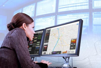 Public Safety dispatcher at Symphony console