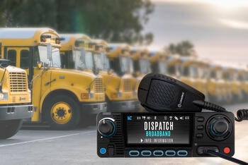 XL Onboard™ Series radio with school buses in background