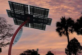 Solar panels at L3Harris in Palm Bay, Florida