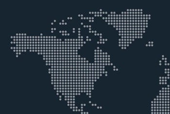 Abstract Map of North America