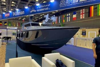 USV on a trade show floor