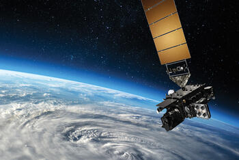 GOES-U Satellite over Earth