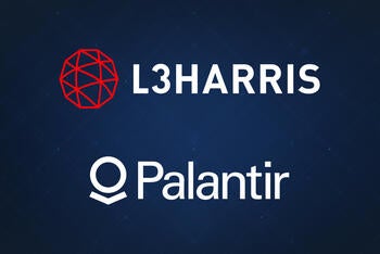 L3Harris and Palantir logos