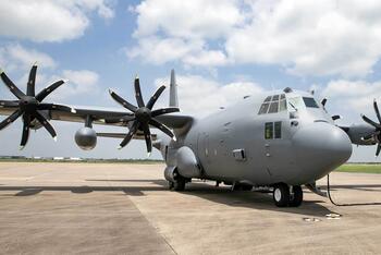 C-130 on tarmac
