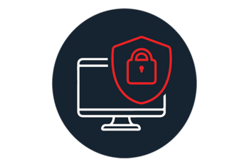 Utilities cybersecurity icon