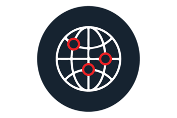 Utilities hybrid connectivity icon