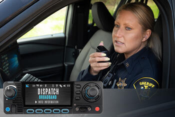 Law enforcement officer using LTE-ready Multiband 200M Mobile