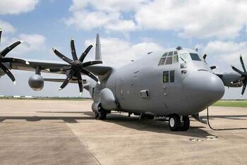 C-130 on tarmac