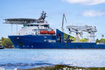 Ship in dock