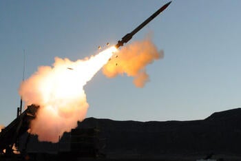 PAC-3 fires from launcher