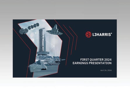 Cover slide of First Quarter 2024 earnings presentation