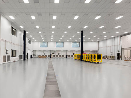 Interior of facility