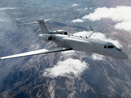 Artist rendering of the Italian Air Force Electronic Attack aircraft